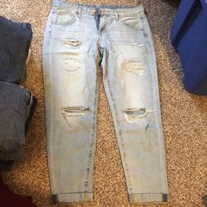 Mossimo boyfriend crop jeans